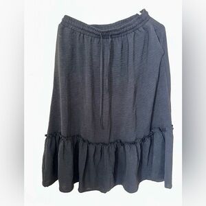 Chic Charcoal A-Line Skirt